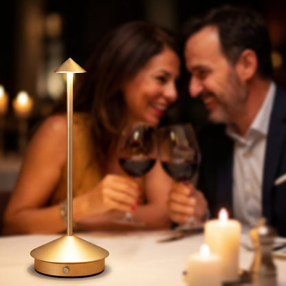 Lámpara sobremesa sin cable Eclara Pino cena romántica luz cálida tenue